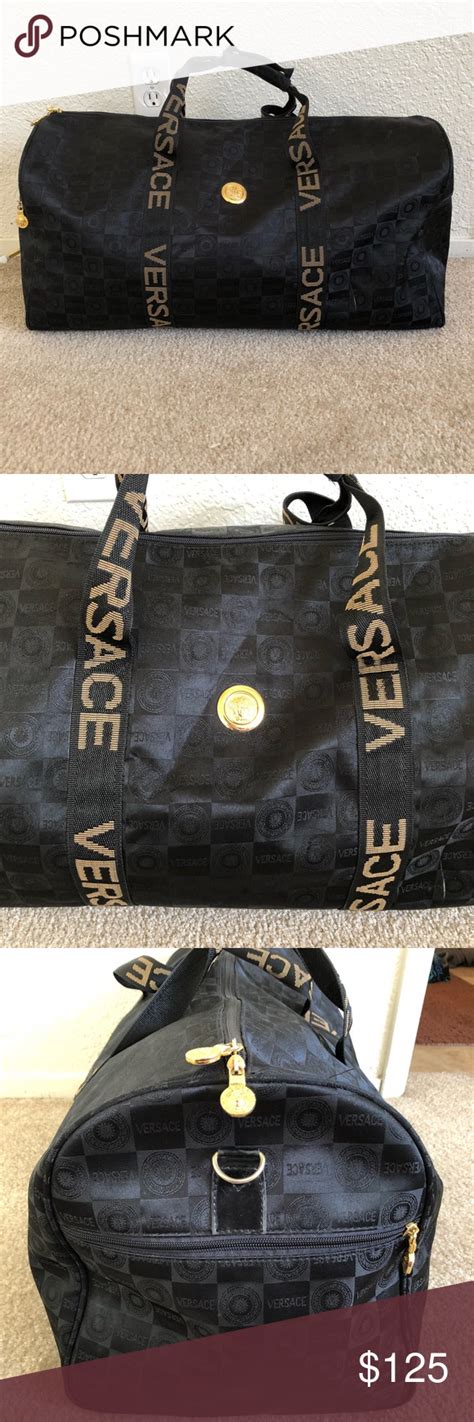 versace bag duffle|versace monogram duffel bag.